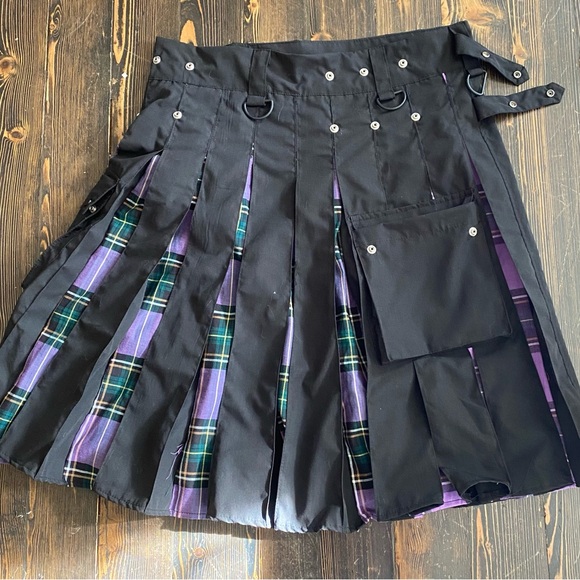 Men's Utility Kilt Scottish Traditional Pleated Irish Mens Kilt/ Medium - Picture 4 of 7